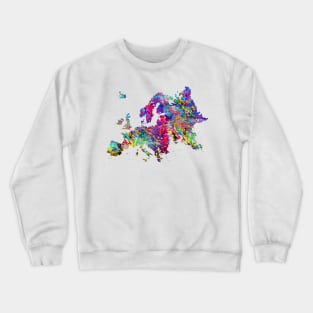 Map of Europe Crewneck Sweatshirt